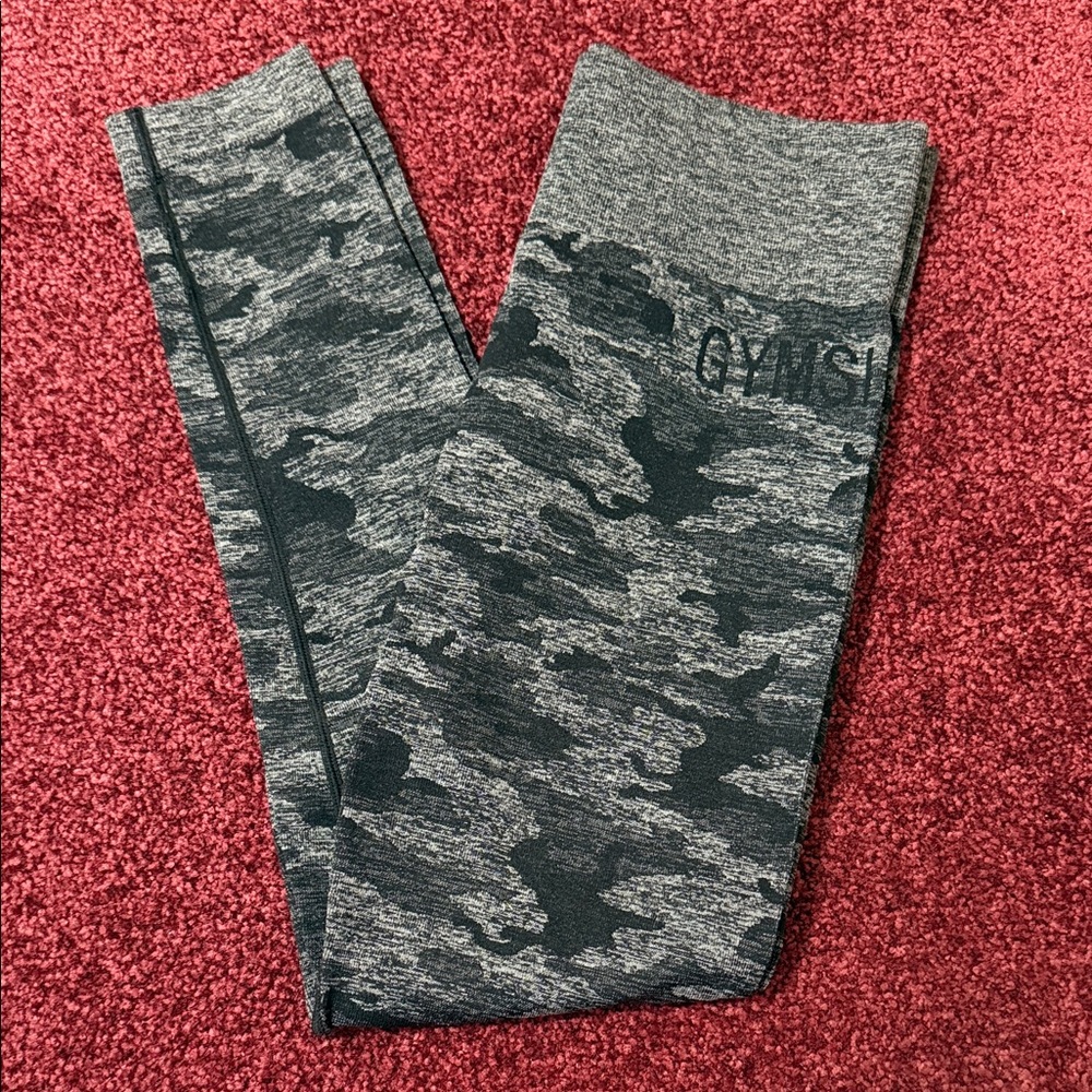 Gym shark camo leggings. Size medium